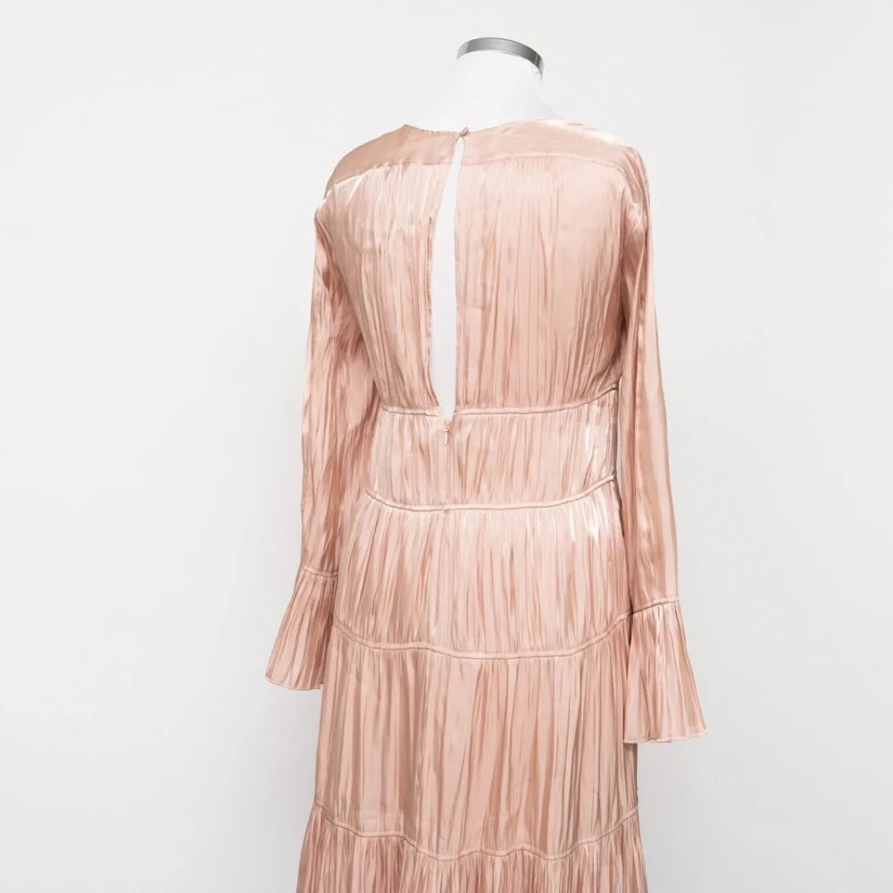 Cinq a Sept - Nina Tiered‎ Satin Midi Dress